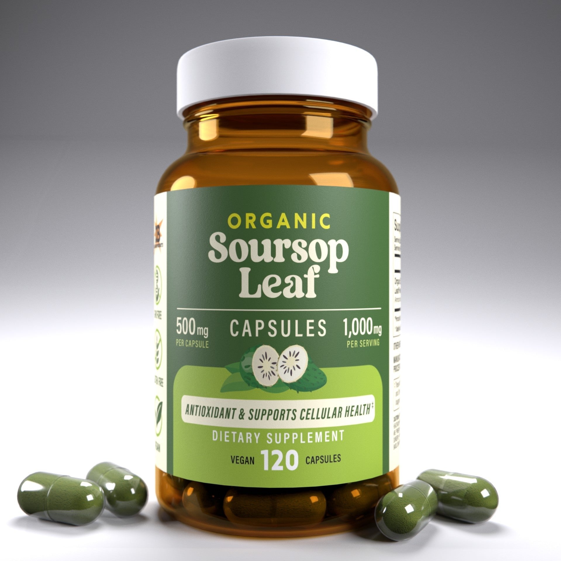 Soursop Leaf Capsules- 120 (ct)