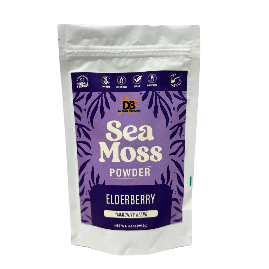 Organic Sea Moss Powder Elderberry 3.5oz