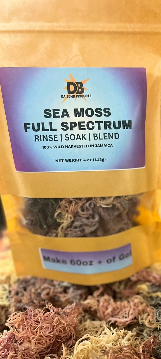 (6) 4oz Full Spectrum Raw Sea Moss - Vendor Case
